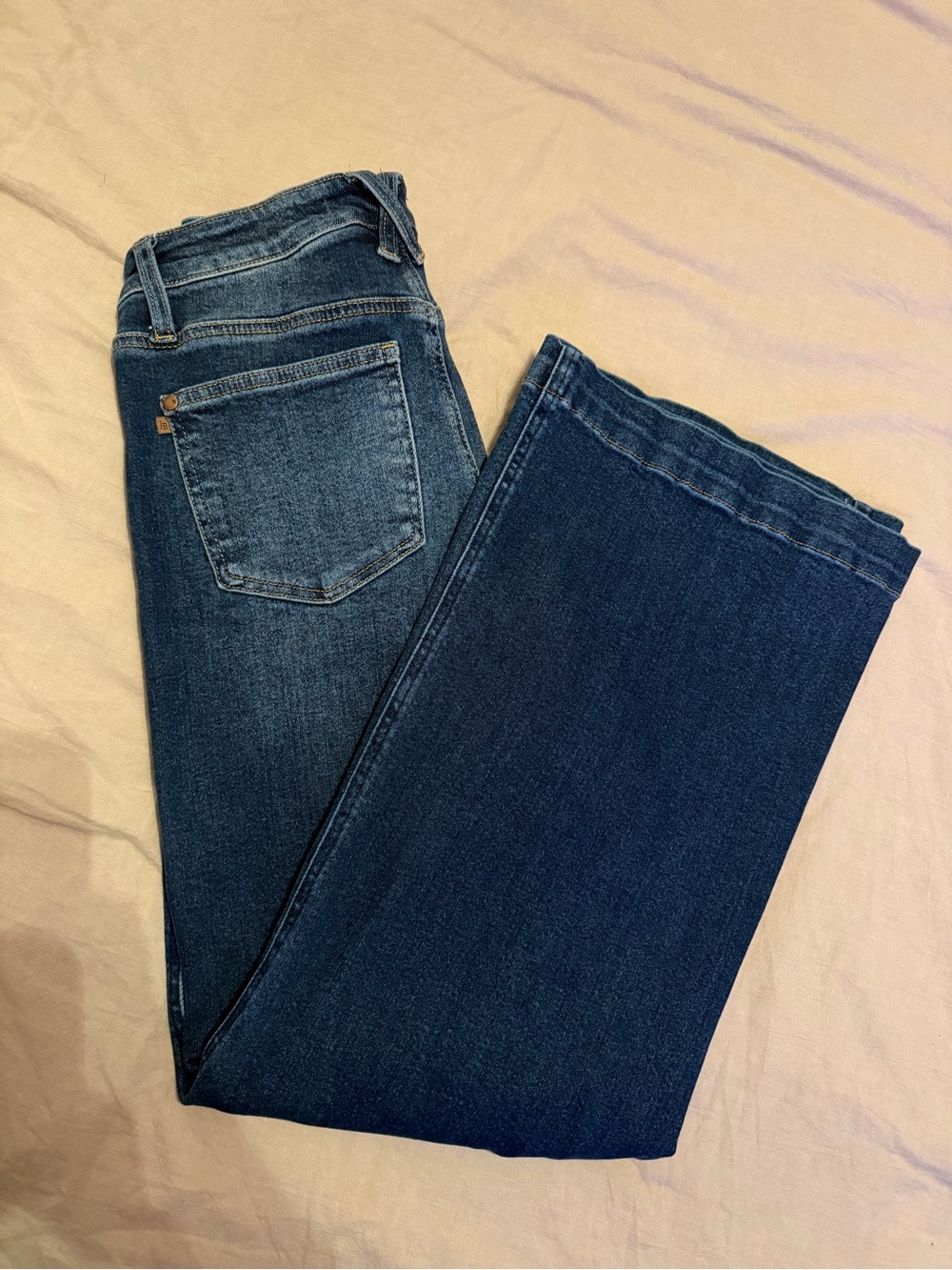 Judy Blue Retro Wide Dark Blue Women's Jeans